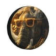 thumbnail image 1 of Fotbe Cool Sunglasses Elephant Art Funda de Llanta de Repuesto con Estampado, Engrosada, Ajuste Universal para Jeep, Remolque, RV, SUV, Camión-14 inch, 1 of 6