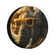 thumbnail image 1 of Balery Cool Sunglasses Elephant Art Cubiertas para Neumáticos - Protector Resistente para Neumáticos de Camioneta, SUV, Remolque, Camper y RV-15 inch, 1 of 6