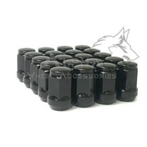 20 Black Bulge Acorn Lug Nuts 12x1.5 For Chevy Corvette Camaro S10 Firebird GTO