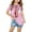 Pink, variant on Nrmvnmi Boys Girls Casual T-shirt Short Sleeve Round Neck Graphic Print T-Shirt Summer Clothes Tops For 3-14 Years