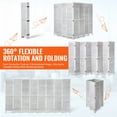 thumbnail image 3 of VEVOR Wood Room Divider Wooden Privacy Screen 8 Panel Room Separation Divider, 3 of 9