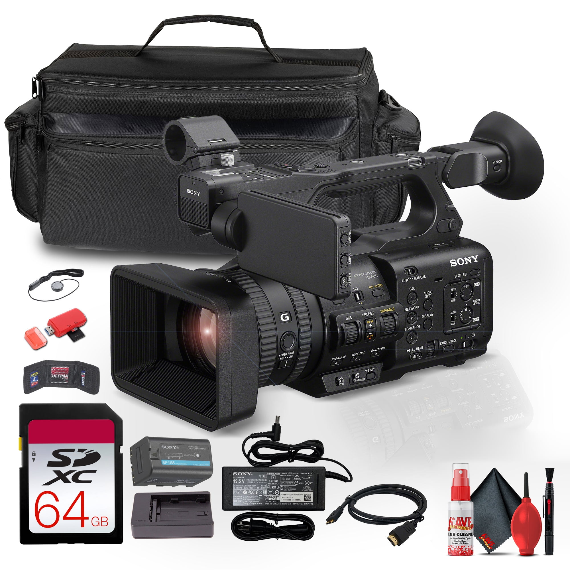 Sony PXW-Z200 4K XDCAM Camcorder (PXW-Z200) + Accessory Kit