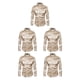 thumbnail image 1 of Qarigey Camisa transpirable para hombre Satén con mangas largas - Boda de trabajo o en casa Lavable a máquina en agua fría Caqui de secado Type2 NO2, 1 of 6