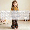 thumbnail image 4 of Mnyotv Toddler Baby Girl Fall Clothes Floral Dress Shirts and Flared Pants with Headbands 3Pcs Thanksgiving Outfits Size 2-3 Years, 4 of 6