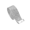 thumbnail image 1 of tredstone Self-Adhesive Crystal Rhinestone Diamond Ribbon DIY Sticker Silver 2.7cm, 1 of 2