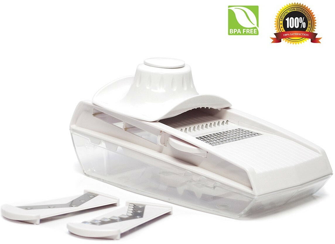 Maestoware AllInOne 7PC Mandoline VSlicer Set With Container