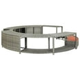 thumbnail image 5 of vidaXL Spa Surround Poly Rattan Hot Tub Surround Relax Furniture Gray/Black, 5 of 11