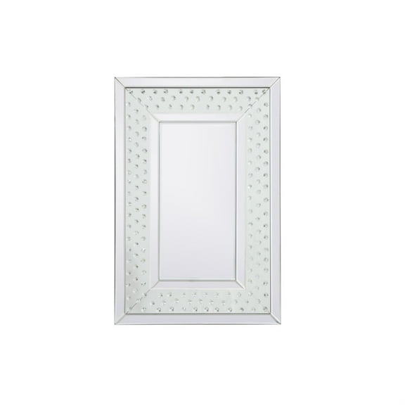 Sparkle collection crystal mirror 20 x 30 inch
