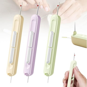 Enfile-aiguille 2 en 1, Outil d'Enfilage Automatique Amélioré, Enfile-Aiguilles pour Couture Rapide, Kit de Couture pour Quilting, Enfile Rapidement l'Aiguille