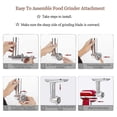 thumbnail image 4 of Meat Grinder Attachment For Kitchenaid,included Sausage Stuffer Tubes, 4 of 5
