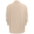 thumbnail image 4 of 2026 New Button Up Cardigan for Women, Long Sleeve Lapel Collared Knit Tops, Lightweight Relaxed Fit Casual Sweater(Beige,S), 4 of 4