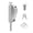 Silver, variant on Wooden Door Spring Floor Lock Sliding Door Latches Aluminum Alloys Framed Doors Locks Bathroom Toilet Shop Ground Lock
