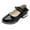 Black, variant on NOKIO Little Girls' Slip-On Flats Kids Summer Sandals Children'S Loafers Girls Dress Shoes For Girls Wedding Bowknot Girl Shoes Princess Party School Shoes Low Heel For Little Or Big Kids