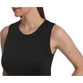 thumbnail image 6 of SUMONA Women Tank Tops Round Neck Sleeveless Basic Ribbed Summer Cami Top Casual Shirt, 6 of 6