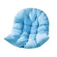 thumbnail image 3 of Cojín para silla con forma de huevo, suave, cómodo, lavable y grueso, ideal para oficina, patio, interior, porche y jardín. Azul, 3 of 8