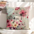 thumbnail image 6 of Dragonfly in the flower bushes Linen toss pillowcase Decoration pillowcase Gift preferred 18x18" Cushion cover 1 set Sofa pillowcase Sofa bedroom living room car, 6 of 8