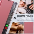 thumbnail image 3 of for Samsung Galaxy Note 20 Ultra 5G Case View Clear Smart Window Leather for Samsung Note 20 Ultra Case Slim Mirror Hard PC Kickstand Luxury Flip Shockproof Galaxy Note 20 Ultra Cover (Pink), 3 of 14
