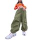thumbnail image 4 of Txlixc Pantalones casuales femeninos, cintura elástica, bolsillos ajustables con Cordón de tracción Txlixc moda, 4 of 5