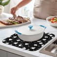 thumbnail image 2 of Spooky Halloween Ghosts Pattern Dish Drying Mat for Kitchen 1 Pack, Ultra Absorbent Microfiber Dishes Drainer Mats,16x18in(41x46cm), 2 of 6