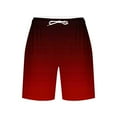 thumbnail image 4 of biudgviw Women's Gradient Casual Shorts Drawstring Elastic Waist Summer Shorts Loose Trendy Lounge Shorts with Pockets, 4 of 5