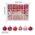 thumbnail image 4 of 12pcs Christmas Decoration Set Green Painted Christmas With Strings Suitable For Christmas Tree Festival Wedding Party And Home Shatterproof Christmas Tree, 4 of 5