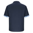 thumbnail image 4 of Stamzod Mens Shirts Casual Stylish Button Down Shirts Short Sleeve Summer Beach Shirt with Pocket Navy M, 4 of 6