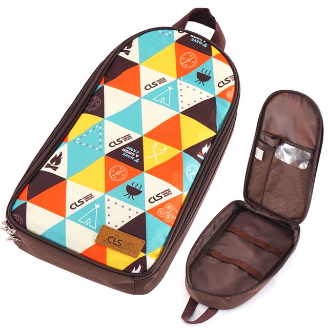 Bolsa de tabla de cortar para exteriores de exportación, bolsa de utensilios de cocina portátil, bolso de mano para acampar, bolsa de almacenamiento de tenedor de carne con espátula, patrón LingWen 8390612795756