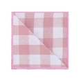 thumbnail image 4 of INSPIRE CHIC Men's Pocket Squares Checkered Handkerchiefs Buffalo Plaid for Wedding Party Pink White One Size, 4 of 4