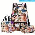 thumbnail image 2 of Music Lovers Backpack, Large Capacity School Bag Boy And Girl School Bag Three Piece SetSinKeeU, 2 of 4
