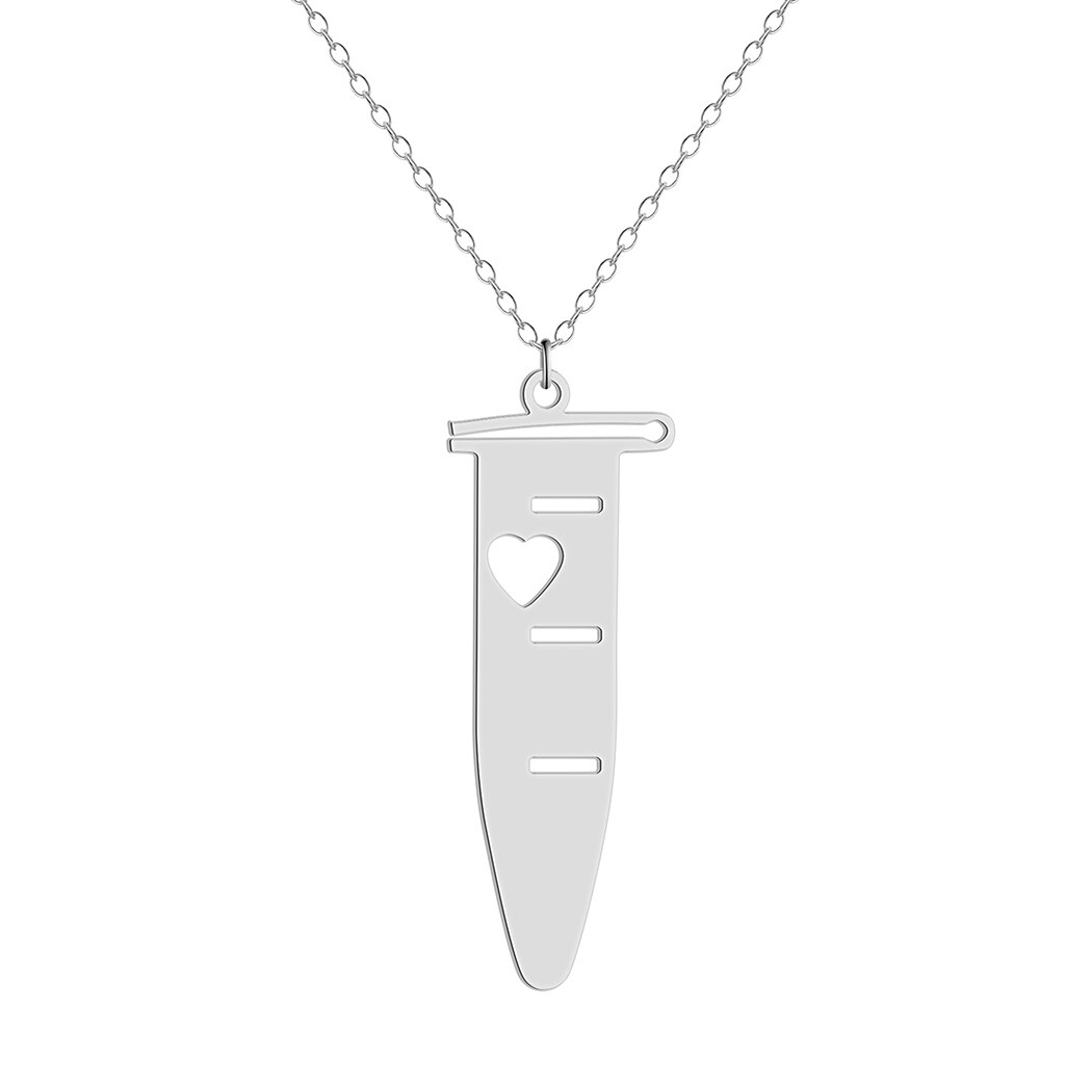 Conical Flask Chemical Microcentrifuge Pendant Necklace Chemical