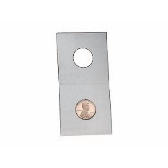 Guardhouse 2x2 Staple Paper Coin Holder for Penny/Cent, 25 Pack