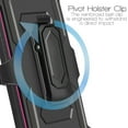 thumbnail image 3 of for LG V60 ThinQ Holster Case Phone Case Dual Layer Full-Body Rugged Clear Back Case Drop Resistant Shockproof Case with Built In Screen Protector (Pink), 3 of 4