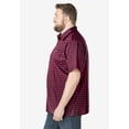thumbnail image 3 of KingSize Men's Big & Tall Wrinkle-Resistant Short Sleeve Button Down, Printed, 3 of 5