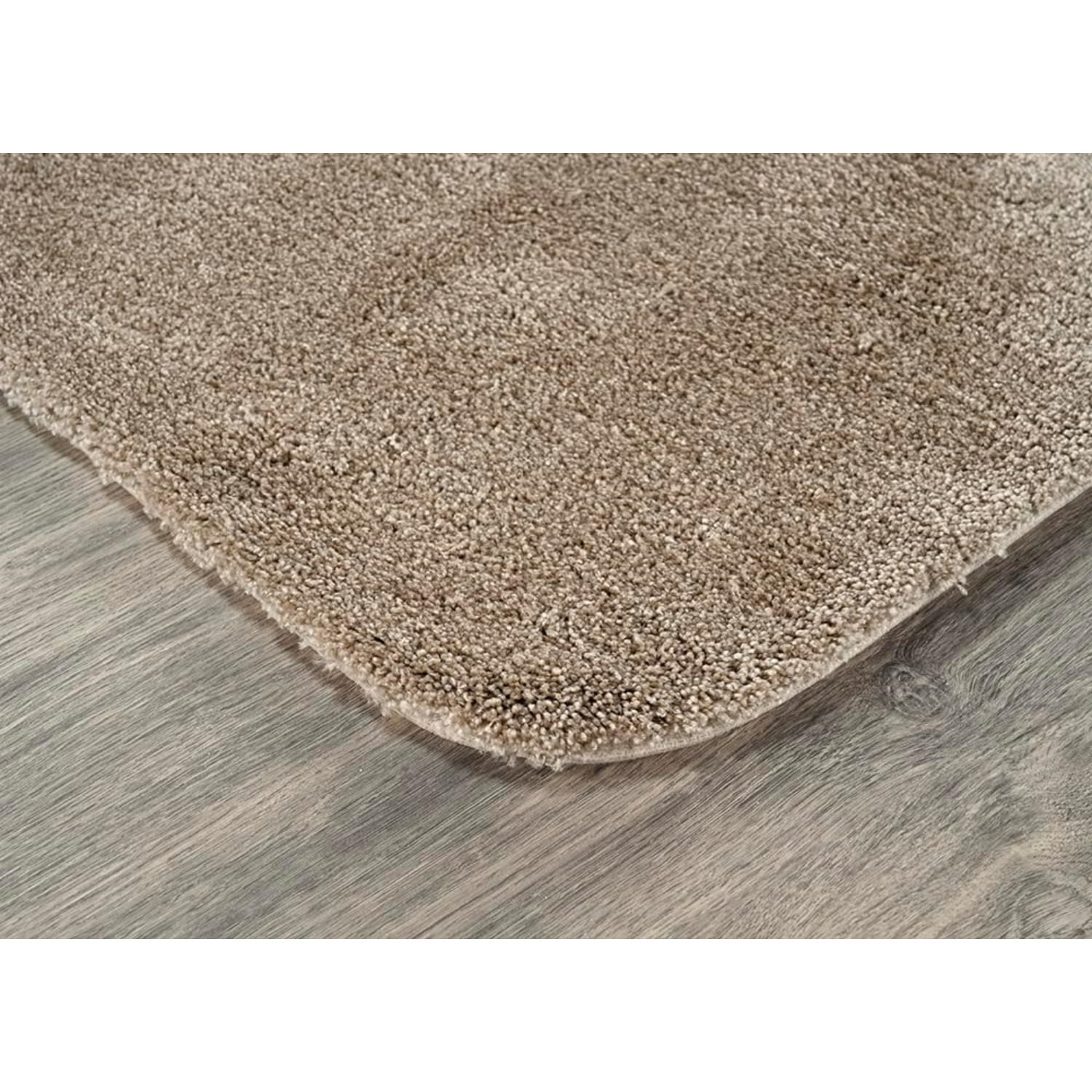Luxury Brown Taupe 3-Piece Set Ultra Plush Washable Bath Rug Set - Soft, Absorbent, And Stylish For Your Bathroom
