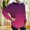 Watermelon Red, variant on Josdec Womens Gradient Print Nursing Hoodie Long Sleeve Side Zipper Breastfeeding Pullover Sweatshirt S-XXL