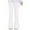 White, variant on Qingpeng Girls Flare Sweatpants Elastic Waist Bootcut Casual Jogger Pants with Pockets