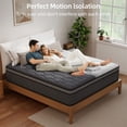 thumbnail image 3 of lemontalking 12 Inch King Gel Memory Foam Hybrid Mattress Pocket Spring In A Box Medium Firm, 3 of 7