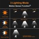 thumbnail image 4 of Paquete de 2 Luces Solares de Seguridad Para Exteriores de 120 Led, Con Sensor de Movimiento Y Control Remoto, 3 Modos de Iluminación, Resistentes A La Intemperie, de Anochecer A Amanecer, 4 of 8