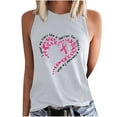 thumbnail image 3 of VKOYWKM Womens Breast Cancer Awareness Tank Tops Pink Ribbon Graphic Tank Top Sleeveless Crew Neck Fight Cancer Shirts Inspirational Breast Cancer Tank Tops, 3 of 5
