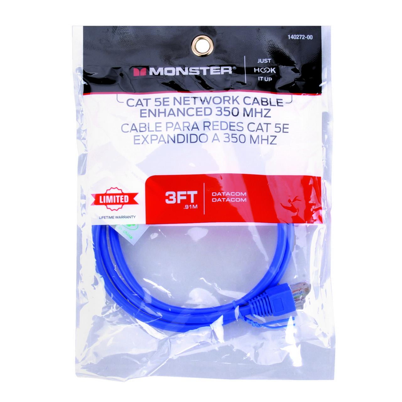 Monster Jhiu 140271-00 25 ft. Category 5E Networking Cable