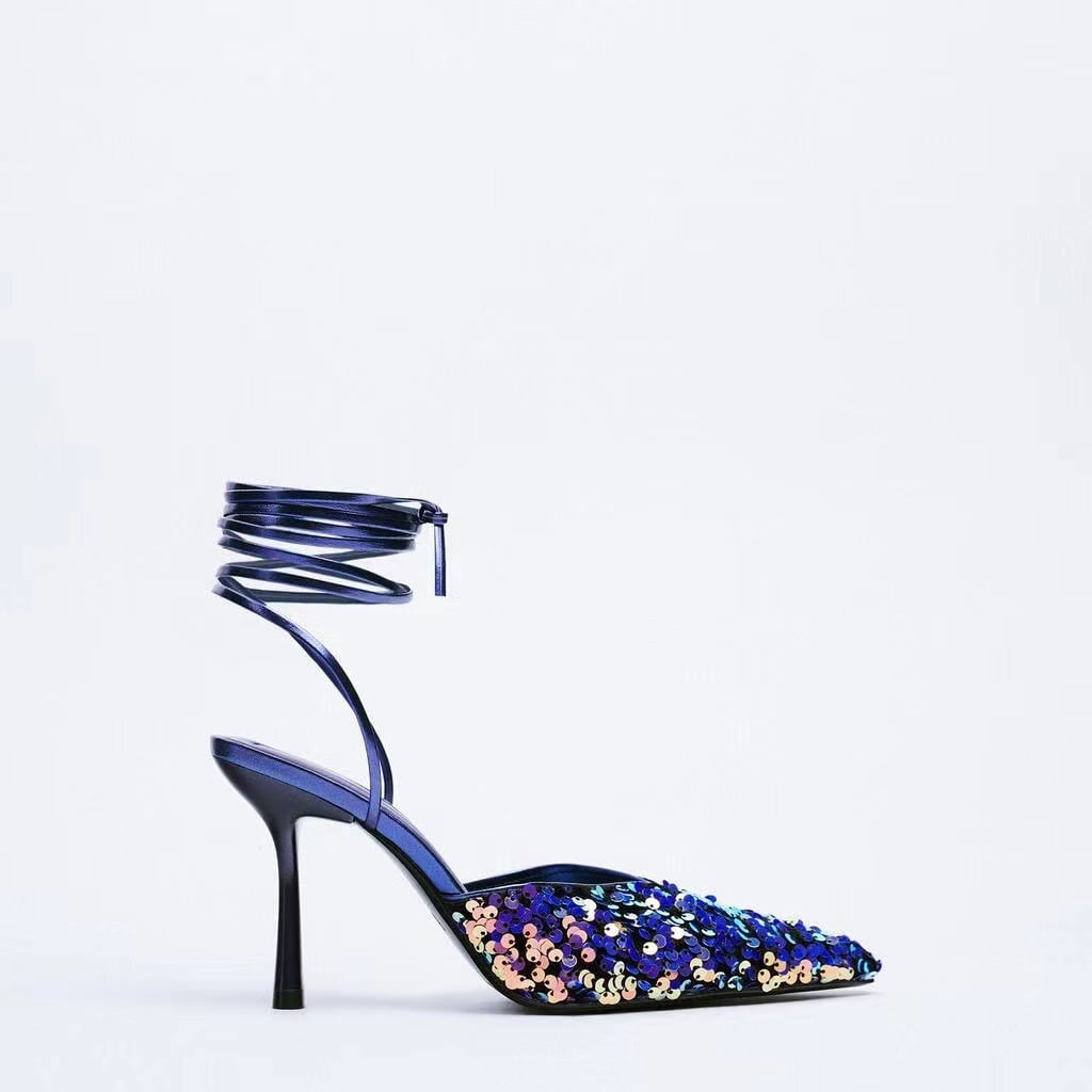 Chaussures à Talons Primark - Daim Noir - Pointure 38 - Talon Haut - Neuf Avec Défauts