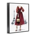 thumbnail image 3 of Stupell Industries Art Deco Parisian Girl in Dress Black Framed Giclee Art, 24 x 30, by Amanda Greenwood, 3 of 8