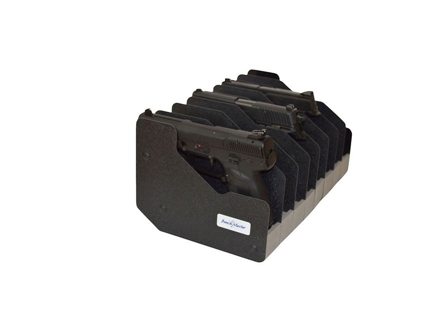 BENCHMASTER 8 GUN PISTOL RAC BLACK THERMAL MOLDED LAMINATE