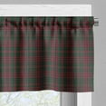 thumbnail image 5 of Ambesonne Vintage Christmas Valance & Curtain, Xmas Plaid Motif, 55"x24", Hunter Green Ruby, 5 of 7