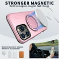 thumbnail image 2 of Allytechgroup Rugged Design Hard Shell Rugged Cell Phone Case with Protective Case Cover for Apple iPhone 12 Pro / 12 6.1 Inch, Pink, 2 of 7