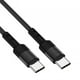 thumbnail image 1 of Cable de datos USB C universal trenzado de 3,8 mm de diámetro exterior, cable de carga rápida para teléfonos 50cm Negro, 1 of 9