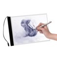 thumbnail image 2 of A4 Ultra-thin LED Tracing Light Box USB Powered Light Pad Table with Dimmer 3 Level Adjustable Brightness for Artists Kids Drawing Sketching Calligraphy Animation Design, 2 of 7