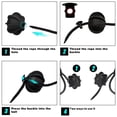 thumbnail image 4 of Parcel Interior Rear Parcel Shelf String Tonneau Cover Strap Cord Replacement for   Black, 4 of 6