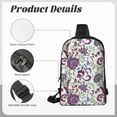 thumbnail image 6 of Rocae Fairy Flower for Lightweight Chest Bag Dual Pocket, Waterproof Crossbody Sling Bag for Men and Women, 6 of 8