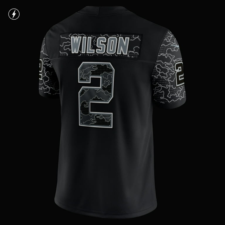 Men's Nike Zach Wilson Black New York Jets RFLCTV Limited Jersey